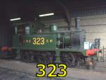 323 (0-6-0T class P ) Bluebell Railway 4-Aug-2001