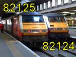 82125 and 82124 "The Girls Brigade" at Euston 4-Jan-2003