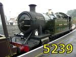 5239 (2-8-0T 5205 class) at Kingswear, Dartmouth Steam Railway 18-Sep-2011