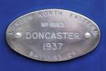 60007 'Sir Nigel Gresley' builder's plate 25-Jun-2009